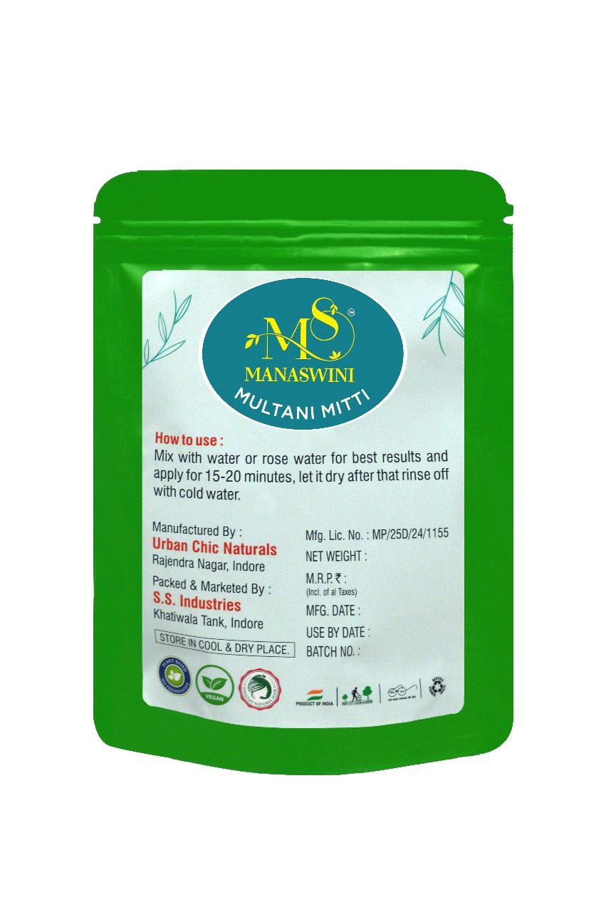 Manaswini Multani Mitti Combo Pack (100gm + 200gm) - Image 5