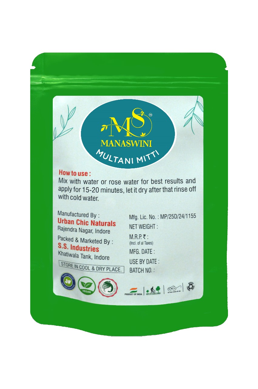 Manaswini Multani Mitti Combo Pack (100gm + 200gm) - Image 4
